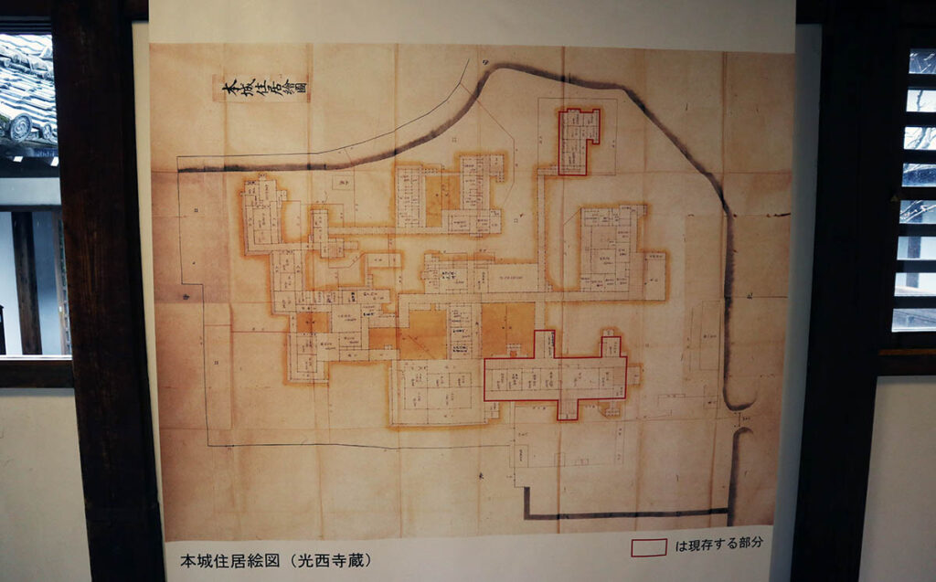 川越城本丸御殿的古構造圖